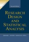 Image for Research Design and Statistical Analysis