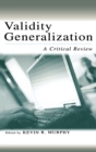 Image for Validity Generalization