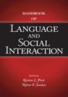 Image for Handbook of Language and Social Interaction