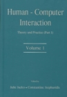 Image for Human-Computer Interaction : Theory and Practice (part 1), Volume 1