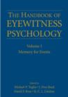 Image for Handbook of eyewitness psychologyVolume 1,: Memory for events