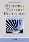 Image for Studying Teacher Education (Executive Summary)