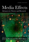 Image for Media Effects : Advances in Theory and Research