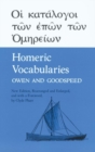 Image for Homeric Vocabularies : Greek and English Word-Lists for the Study of Homer