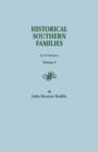 Image for Historical Southern Families. in 23 Volumes. Volume I