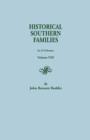 Image for Historical Southern Families. in 23 Volumes. Volume VIII