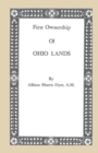 Image for First Ownership of Ohio Lands