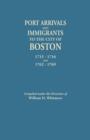 Image for Port Arrivals and Immigrants to the City of Boston, 1715-1716 and 1762-1769