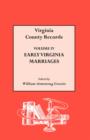 Image for Early Virginia Marriages