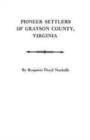 Image for Pioneer Settlers of Grayson County, Virginia