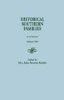Image for Historical Southern Families. in 23 Volumes. Volume XXI