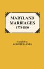 Image for Maryland Marriages 1778-1800