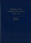 Image for Pennsylvania German Immigrants, 1709-1786. Lists Consolidated from Yearbooks of the Pennsylvania German Folklore Society