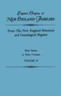 Image for English Origins of New England Families. From The New England Historical and Genealogical Register. First Series, in Three Volumes. Volume II