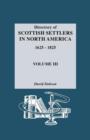 Image for Directory of Scottish Settlers in North America, 1625-1825
