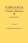 Image for Virginia Colonial Abstracts. Volume II