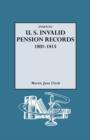 Image for Index to U.S. Invalid Pension Records, 1801-1815