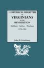 Image for Historical Register of Virginians in the Revolution