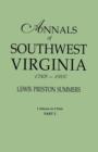 Image for Annals of Southwest Virginia, 1769-1800. One Volume in Two Parts. Part 2