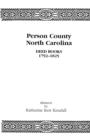 Image for Person County, North Carolina Deed Books 1792-1825