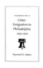 Image for Ulster Emigrants to Philadelphia, 1803-1850