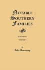 Image for Notable Southern Families. Volume I
