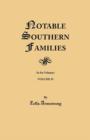 Image for Notable Southern Families. Volume II