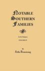 Image for Notable Southern Families. Volume IV