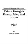 Image for Index Pr.George&#39;s Co.MD 1777-1886
