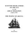 Image for Scottish Highlanders on the Eve of the Great Migration, 1725-1775 : The People of Argyll