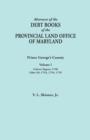 Image for Abstracts of the Debt Books of the Provincial Land Office of Maryland