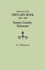 Image for Abstracts of the Obituary Book, 1826-1849, Sussex County, Delaware