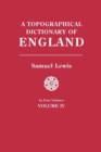 Image for Topographical Dictionary of England. in Four Volumes. Volume IV