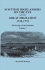 Image for Scottish Highlanders on the Eve of the Great Migration, 1725-1775 : The People of the Hebrides. Volume 2