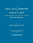 Image for Genealogical Dictionary of Rhode Island : Comprising Three Generations of Settlers Who Came Before 1690. With Additions and Corrections by John Osborne