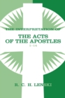 Image for Interpretation of Acts of the Apostles, Chapters 1-14