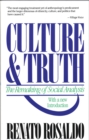 Image for Culture &amp; Truth: The Remaking of Social Analysis With a New Introduction.