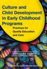 Image for Culture and Child Development in Early Childhood Programs