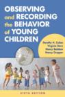 Image for Observing and Recording the Behavior of Young Children