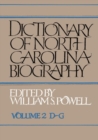 Image for Dictionary of North Carolina Biography : Vol. 2, D-G