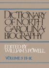 Image for Dictionary of North Carolina Biography : Vol. 3, H-K