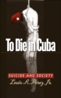 Image for To Die in Cuba : Suicide and Society