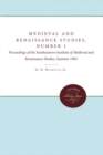 Image for Medieval and Renaissance Studies, Number 1 : Proceedings of the Southeastern Institute of Medieval and Renaissance Studies, Summer 1965