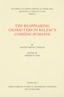 Image for The Reappearing Characters in Balzac&#39;s ComA©die Humaine