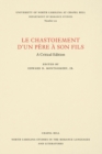 Image for Le chastoiement d&#39;un páere a son fils  : a critical edition
