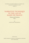 Image for Narrative technique in the Lais of Marie de France  : themes and variations