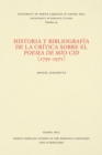 Image for Historia y bibliografia de la critica sobre el Poema de mio Cid (1750-1971)