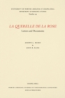Image for La Querelle de la Rose : Letters and Documents