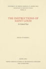 Image for Instructions of Saint Louis : A Critical Text