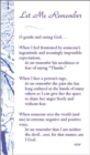 Image for Let Me Remember Prayer Cards